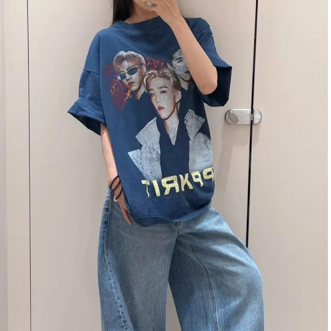 25ss重磅pp纯棉短袖男女同款潮牌百搭