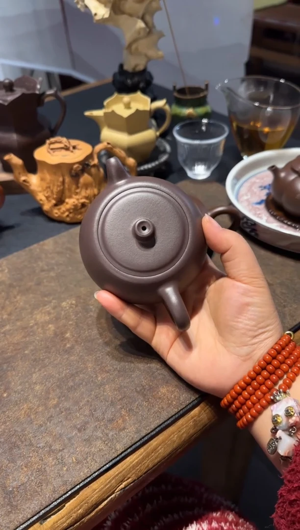 茶壶紫砂木*人井栏 紫砂壶