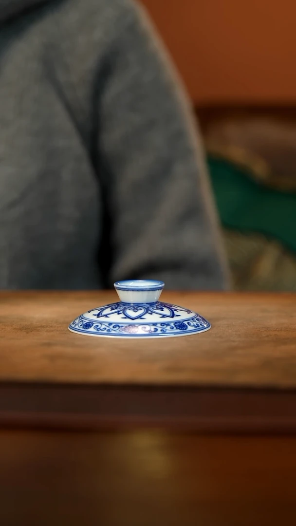 【闪购商品】青花宝相盖碗的盖子