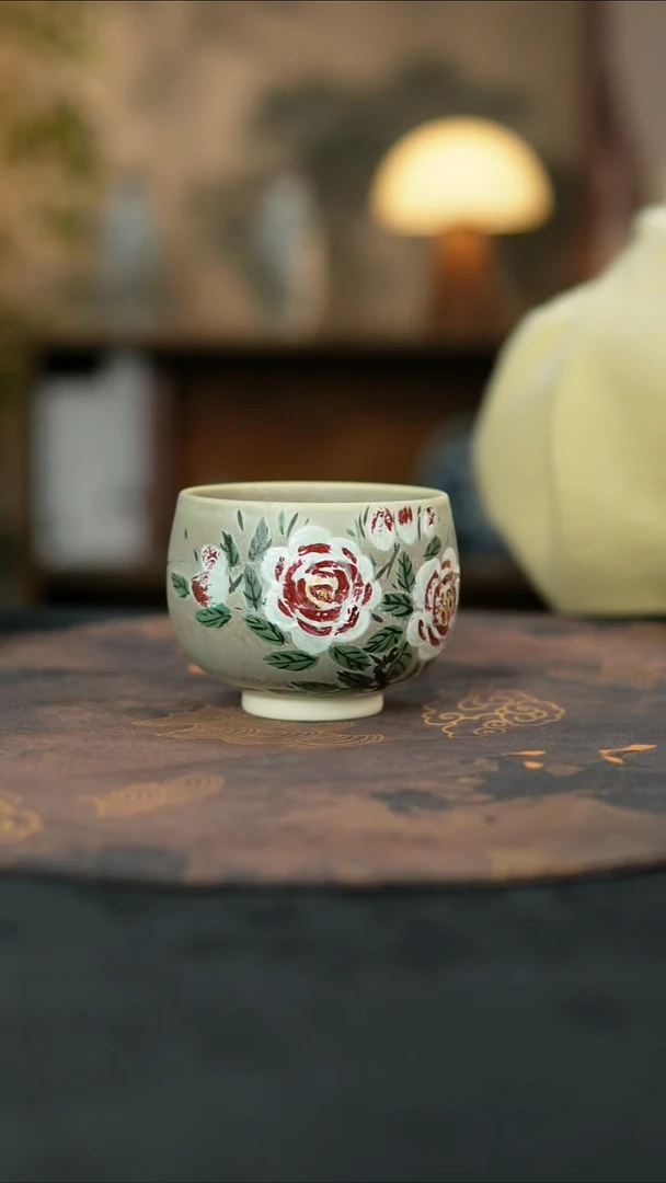 景德镇陶瓷杯碗柴烧多人