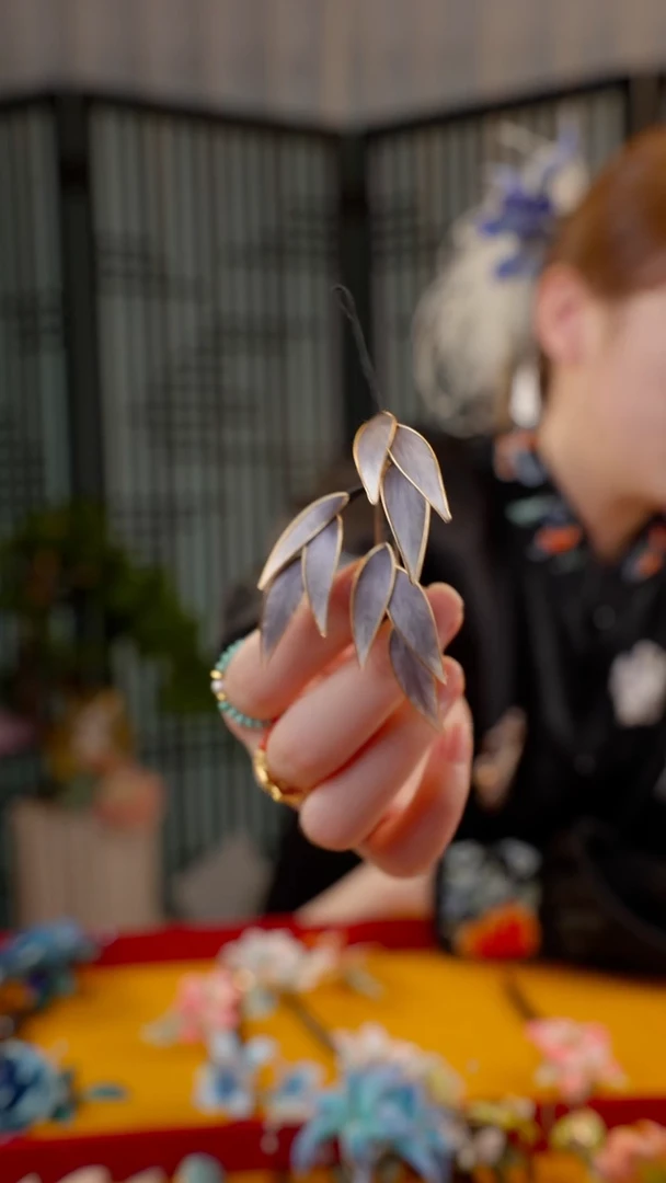 刺绣非遗苏绣绒花