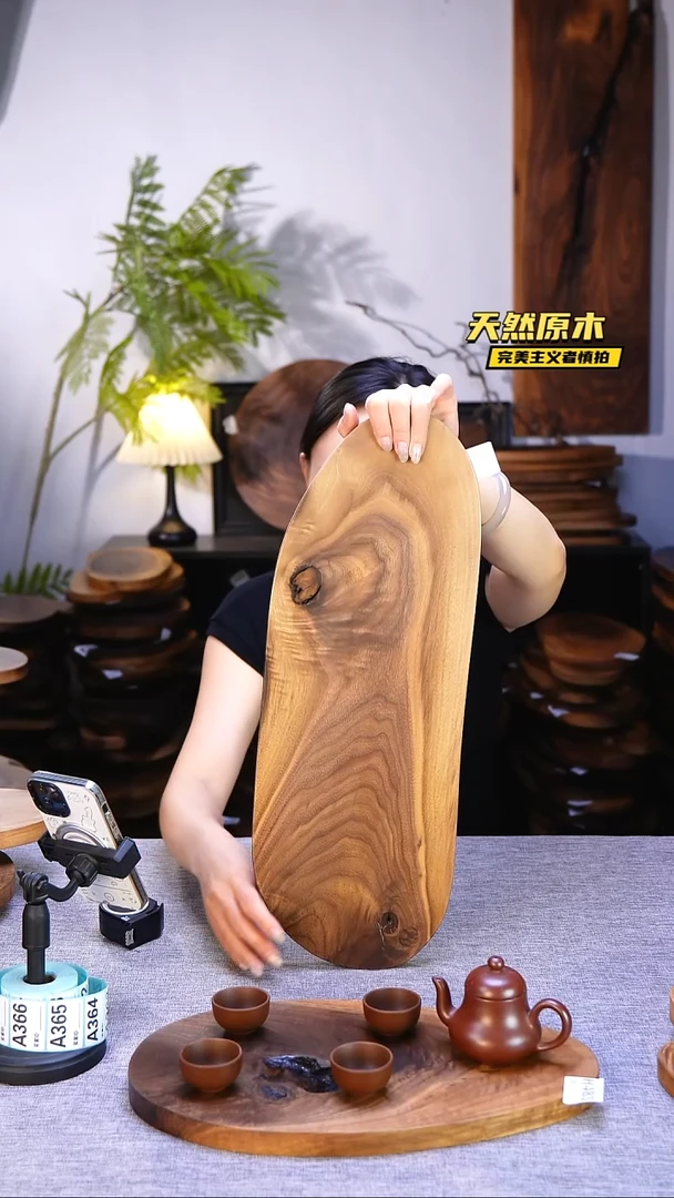木北美黑胡桃原木.干裂疤结不属于商品质量问题完美主义者慎拍