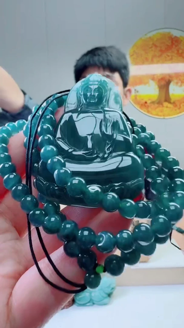 颈饰未镶嵌翡翠天然A货翡翠  多样性随机发其一