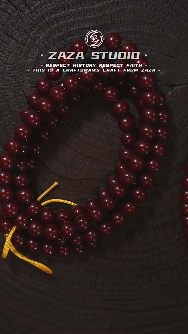 吊坠星月菩提酒***。9圆菩提根长串