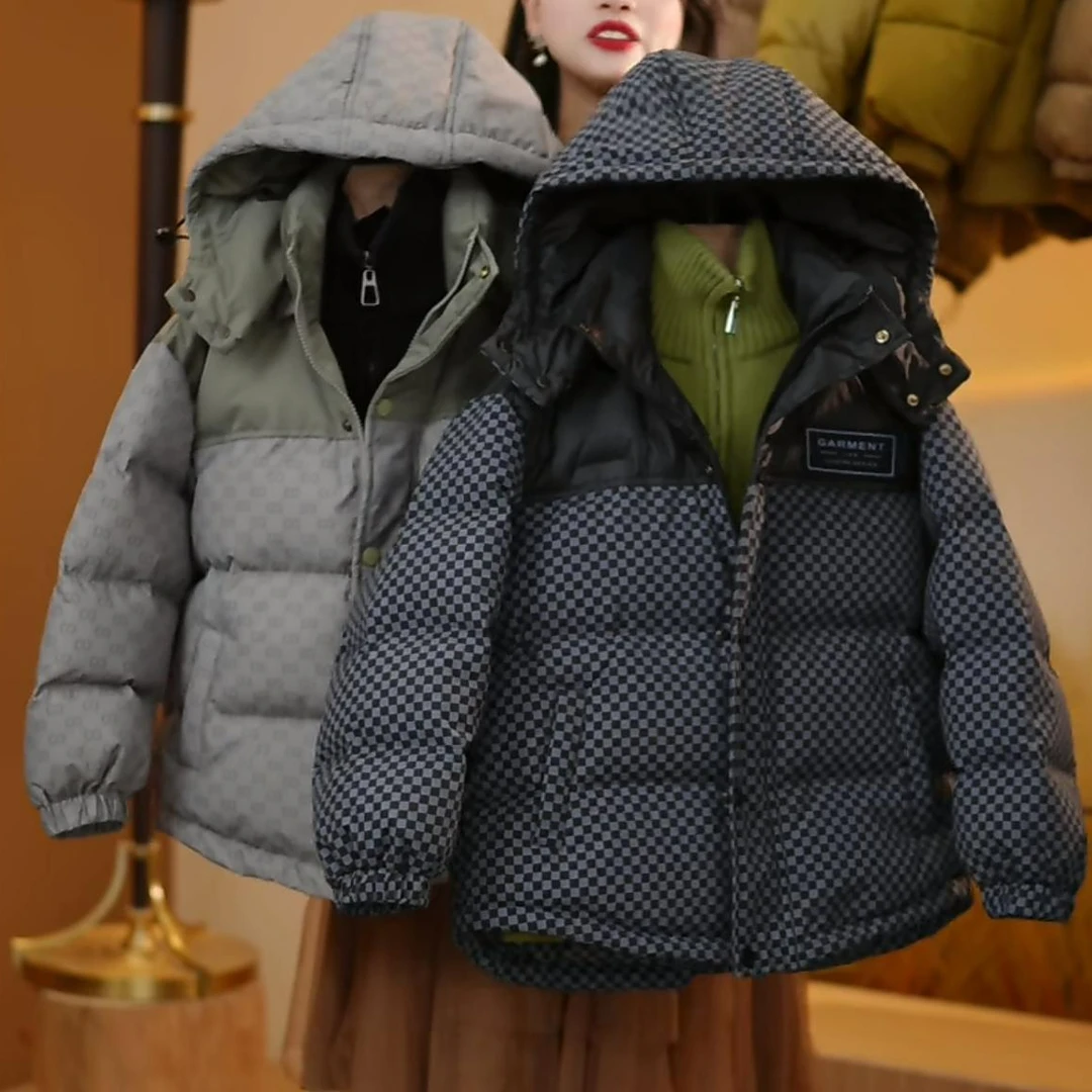 【现货】儿童90白鸭绒连帽时尚韩版YG6567男童加厚羽绒服YG6569