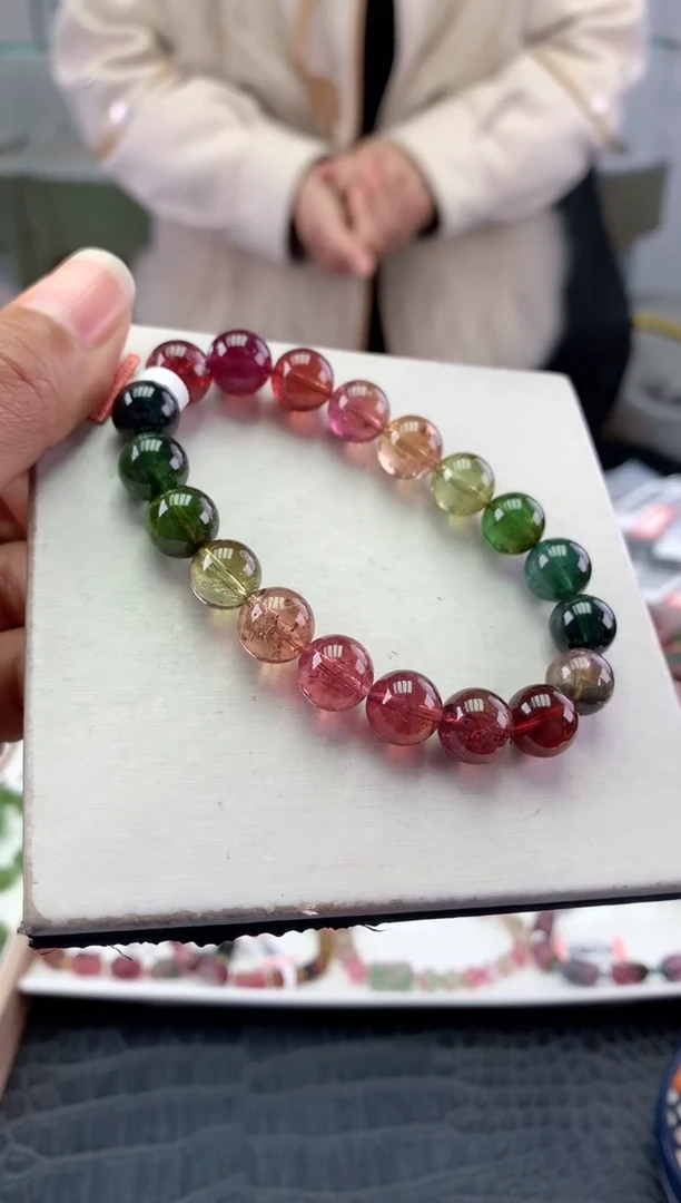 未镶嵌手串碧玺多样性发一条