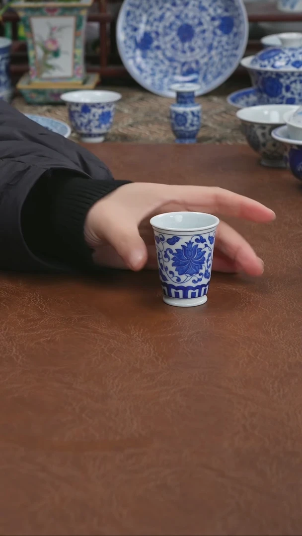 景德镇高端茶器墨奈手绘陶瓷茶器