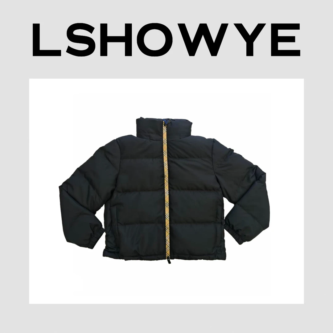 LSHOWYE｜拼格立领羽绒服 F760