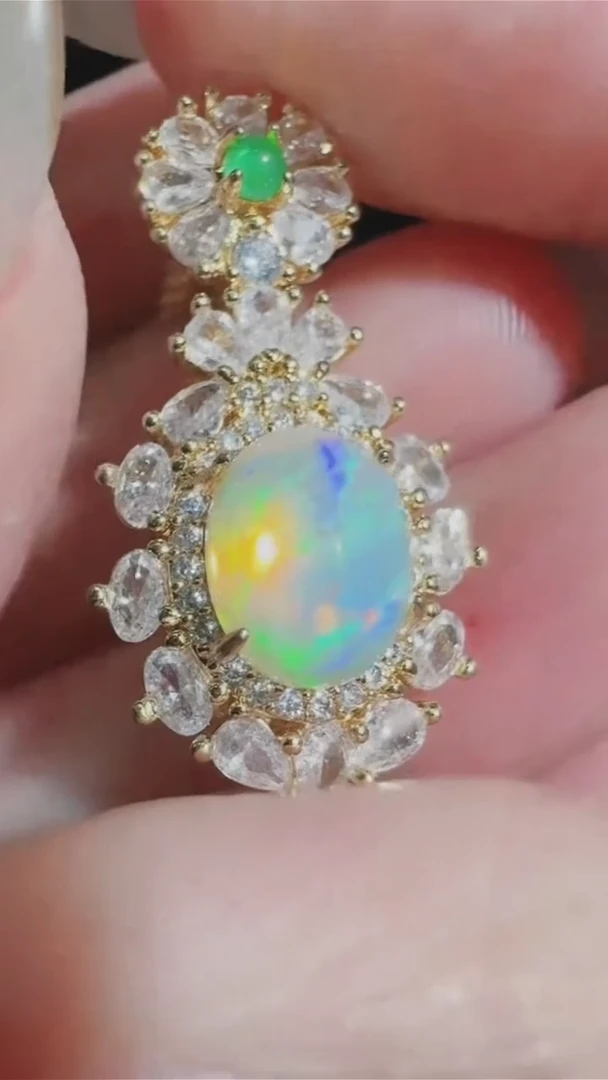 欧泊合金吊坠(不含链)爱***獸发一件