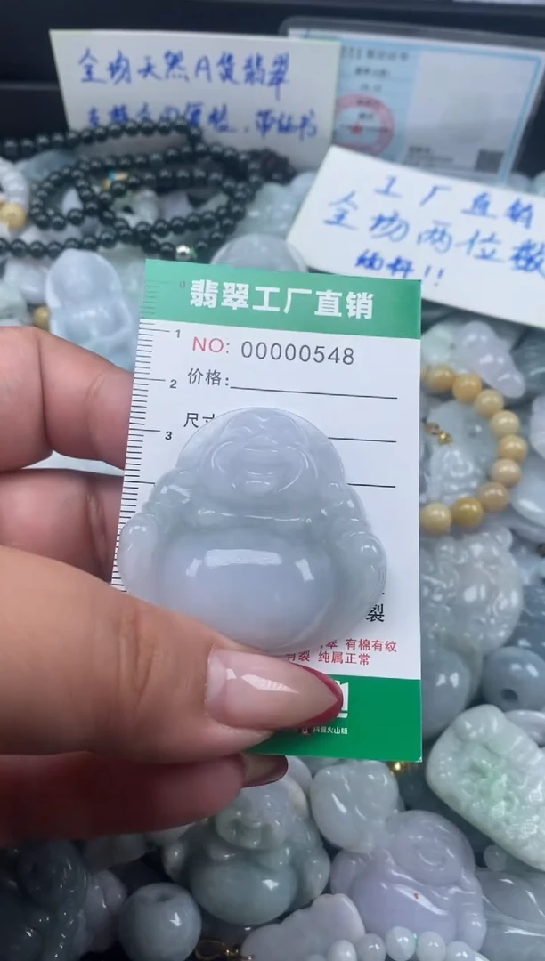 翡翠未镶嵌颈饰天然A货翡翠0548