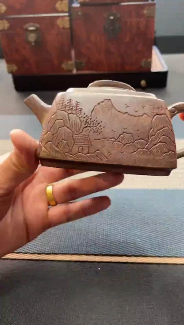 紫砂茶宠157手工紫砂壶