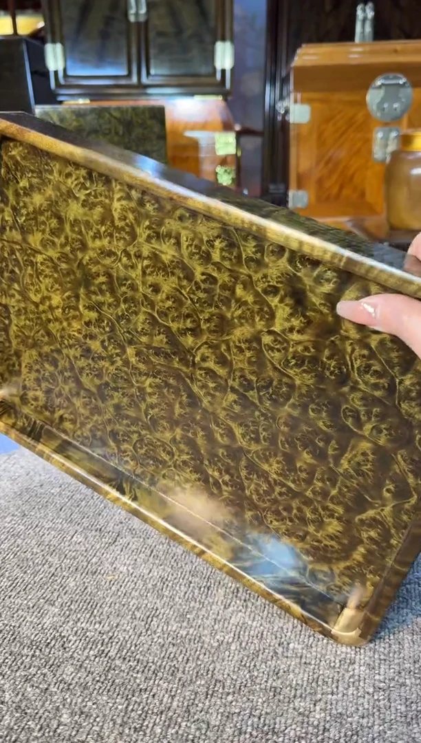【闪购商品】乌木类成套家具精品阴沉乌木托盘Y20