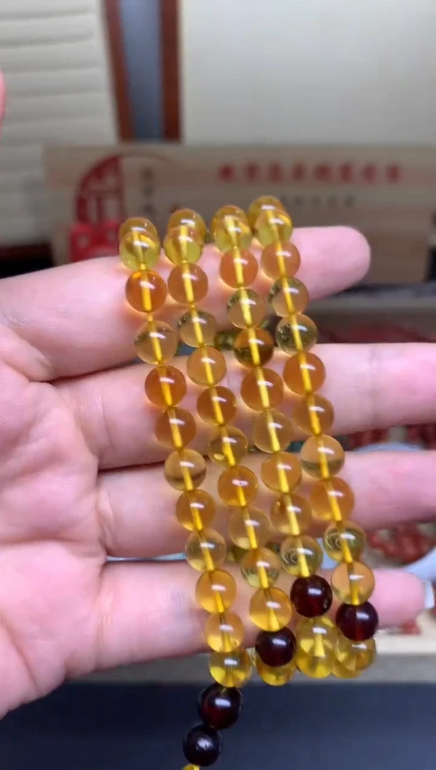 【闪购商品】琥珀手串未镶嵌/////////