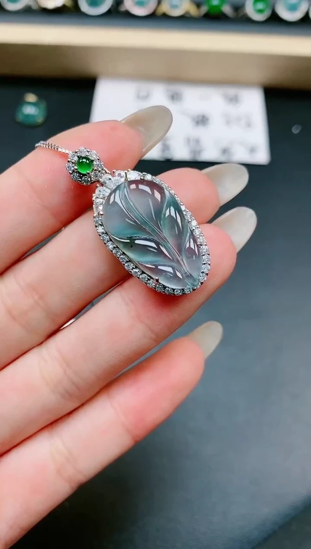 翡翠戒指银S925镶嵌11111