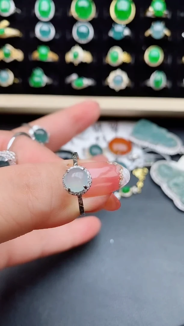 【闪购商品】翡翠戒指银S925镶嵌1212121