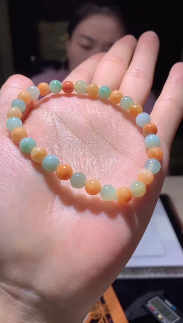未镶嵌手链翡翠天然缅甸珠串拍一发一