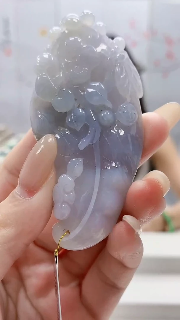 未镶嵌定制翡翠4957lr-毛货挂件151