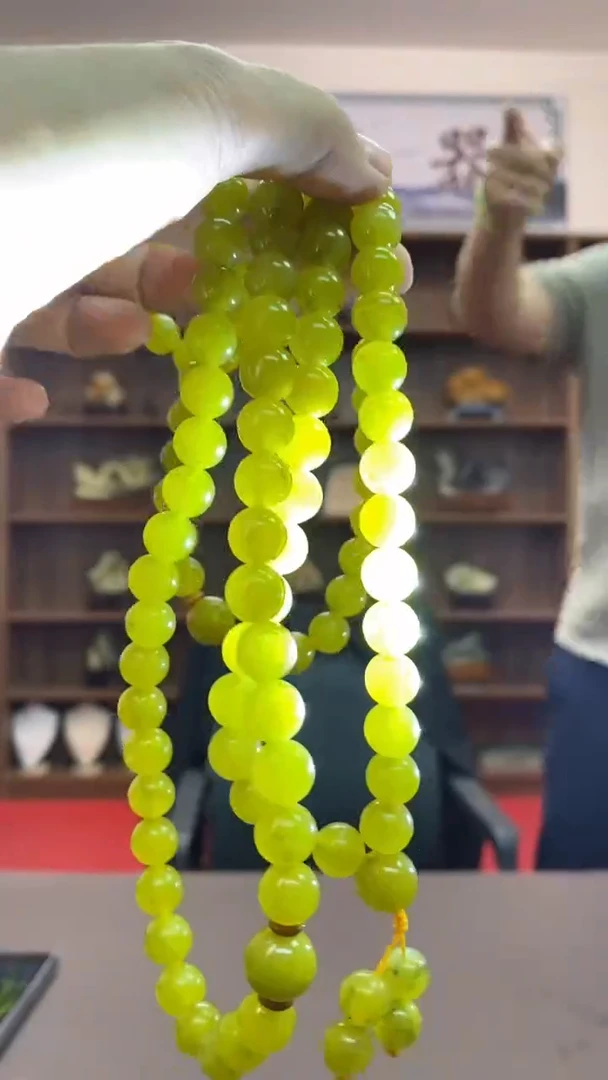 【闪购商品】蛇纹石玉108粒未镶嵌108粒