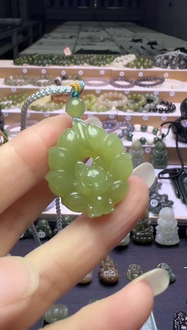 颈饰未镶嵌和田玉103号链接卡28*27*11mm