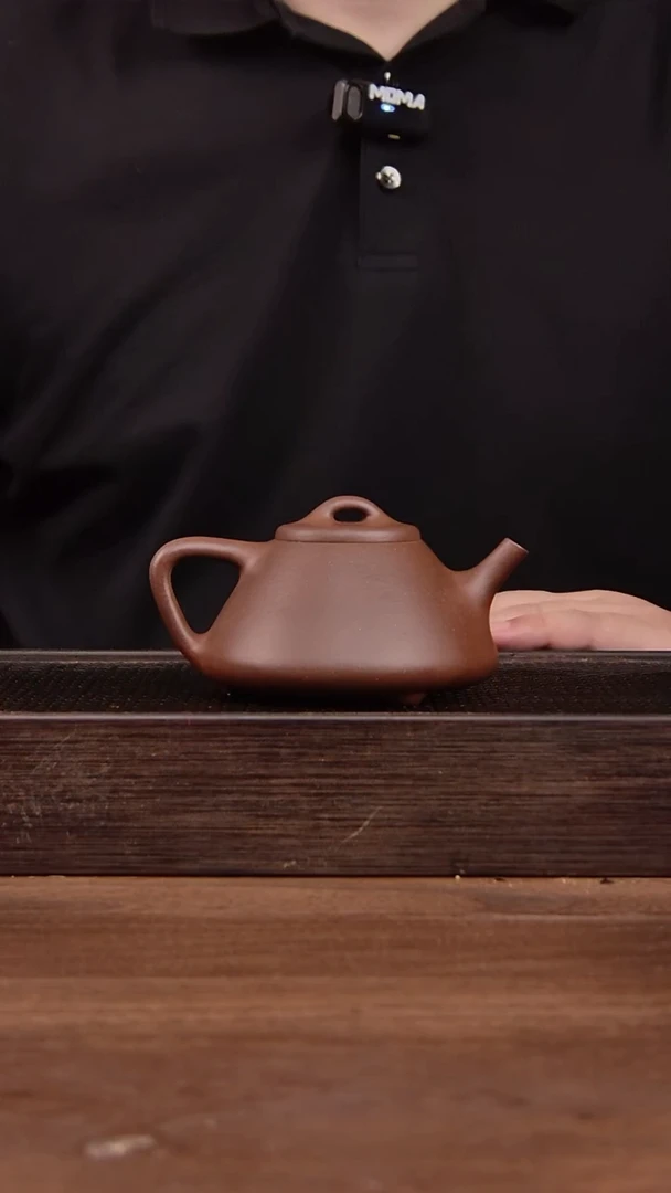 茶壶紫砂淡*紫泥子冶石瓢    180CC