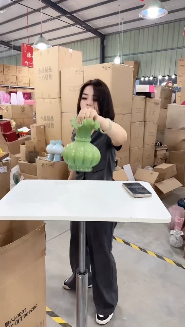 琉璃手工艺品优选花瓶花器E-早34