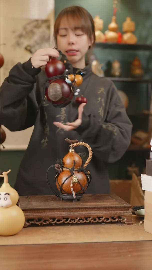 【闪购商品】249号精品天然大漆工艺防渗内胆酒葫芦~