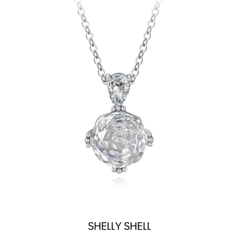 Shelly Shell 铜合金项链 炫彩玫瑰项链 高级感小众设计