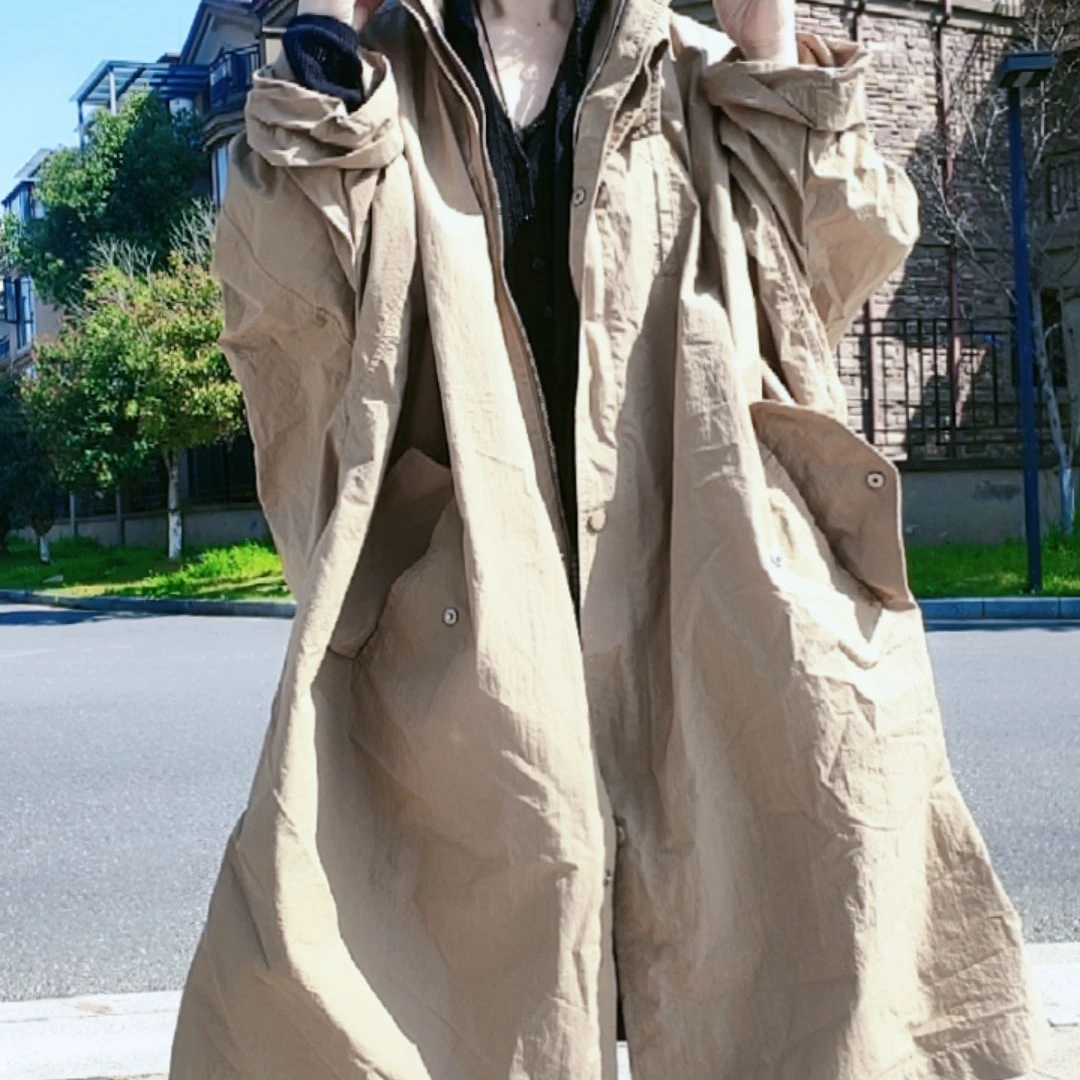风衣休闲宽松中长款韩版
