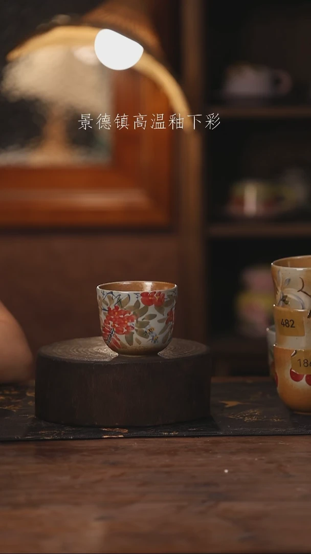陶瓷景德镇高温釉下手绘陶瓷521