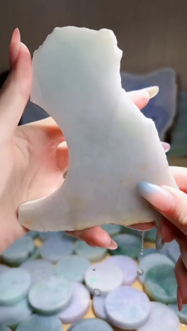 翡翠未镶嵌颈饰 翡翠A货 温谭201