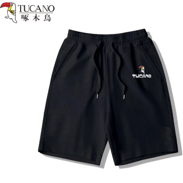 TUCANO/啄木鳥精梳棉五分短裤弹性收腰男女同款夏季短裤-T4