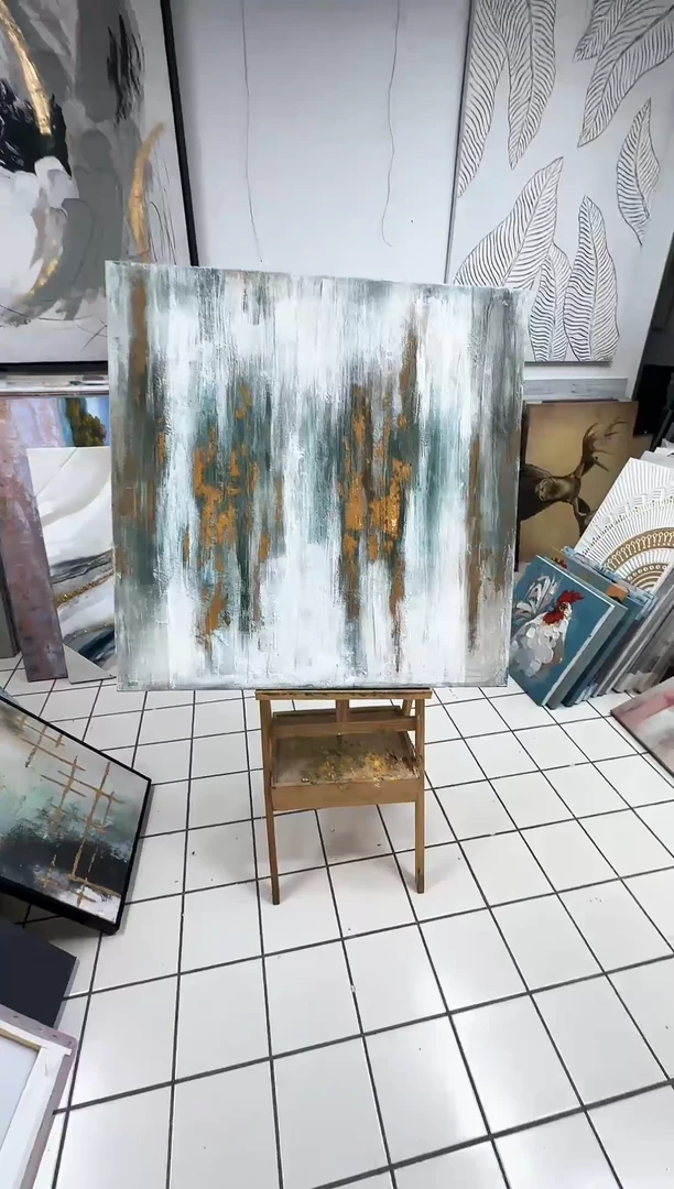 168现代艺术装饰画油画100cm*100cm