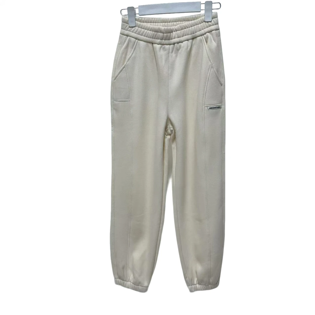 【011】通勤束脚裤纯色休闲高腰休闲裤百搭长裤秋装女