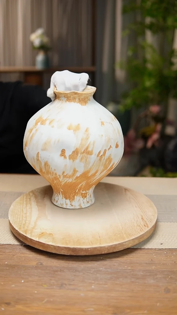 【闪购商品】陶瓷  花器诧寂黄灯笼