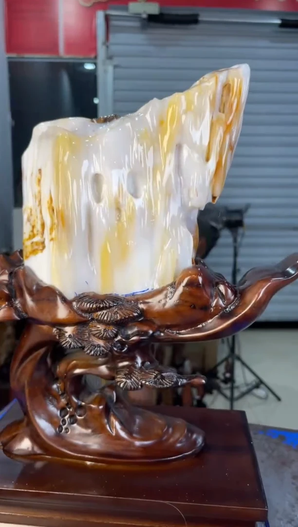 未镶嵌摆件硅化玉27