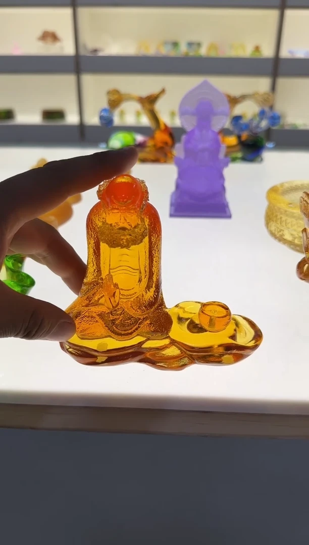 手工艺品琉璃达摩香插