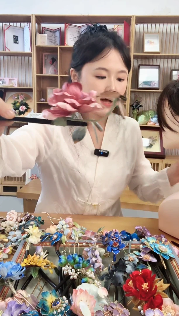 非金属无玫瑰发簪