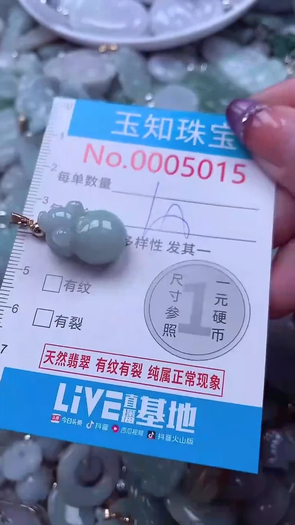 翡翠未镶嵌吊坠(不含链)5015