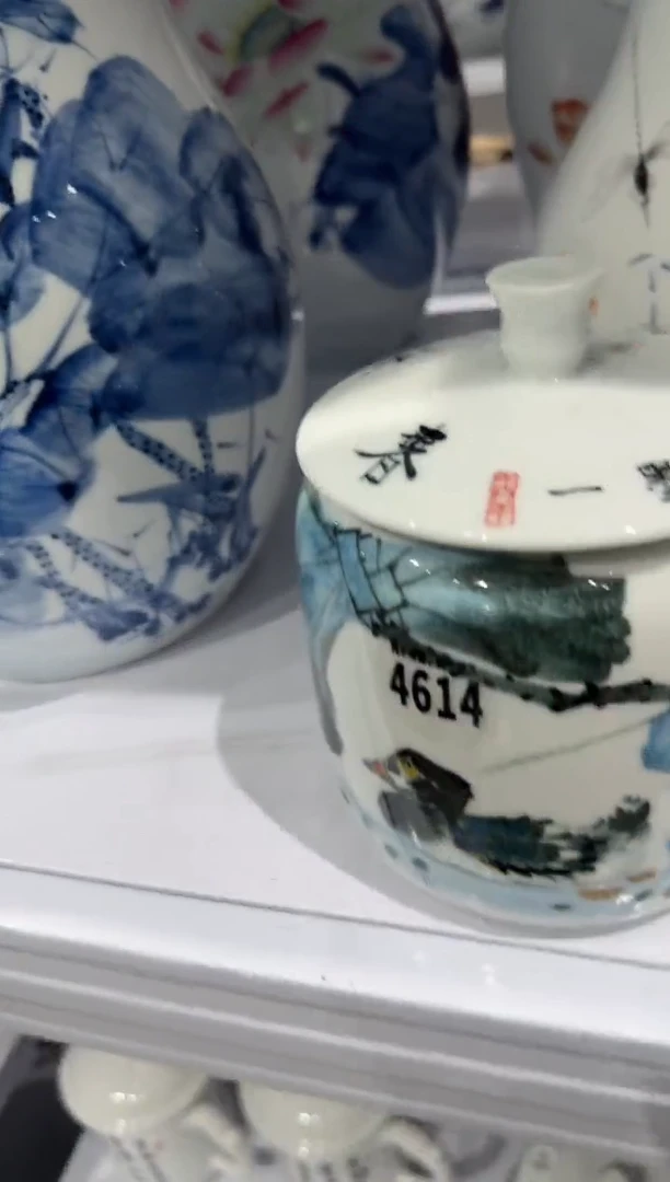 吴义松陶盟手工手绘陶瓷编码：4614