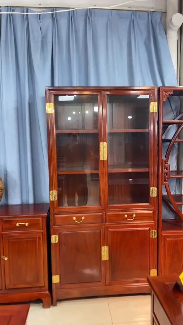 花梨木类家具L**y刺猬紫檀书柜98*35*198