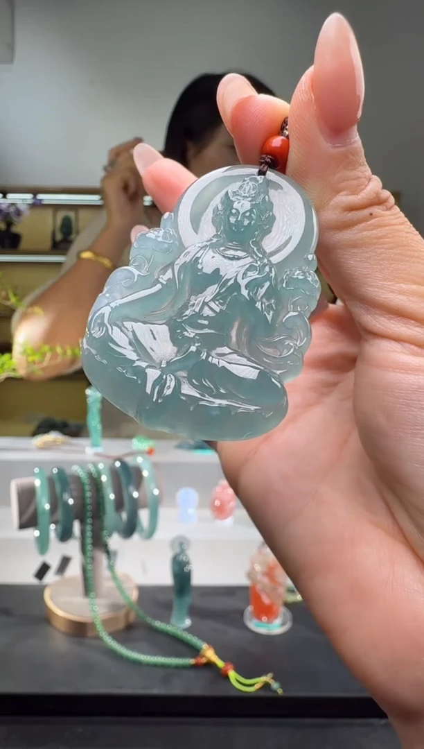 吊坠(不含链)未镶嵌翡翠度母（多样性发其一）