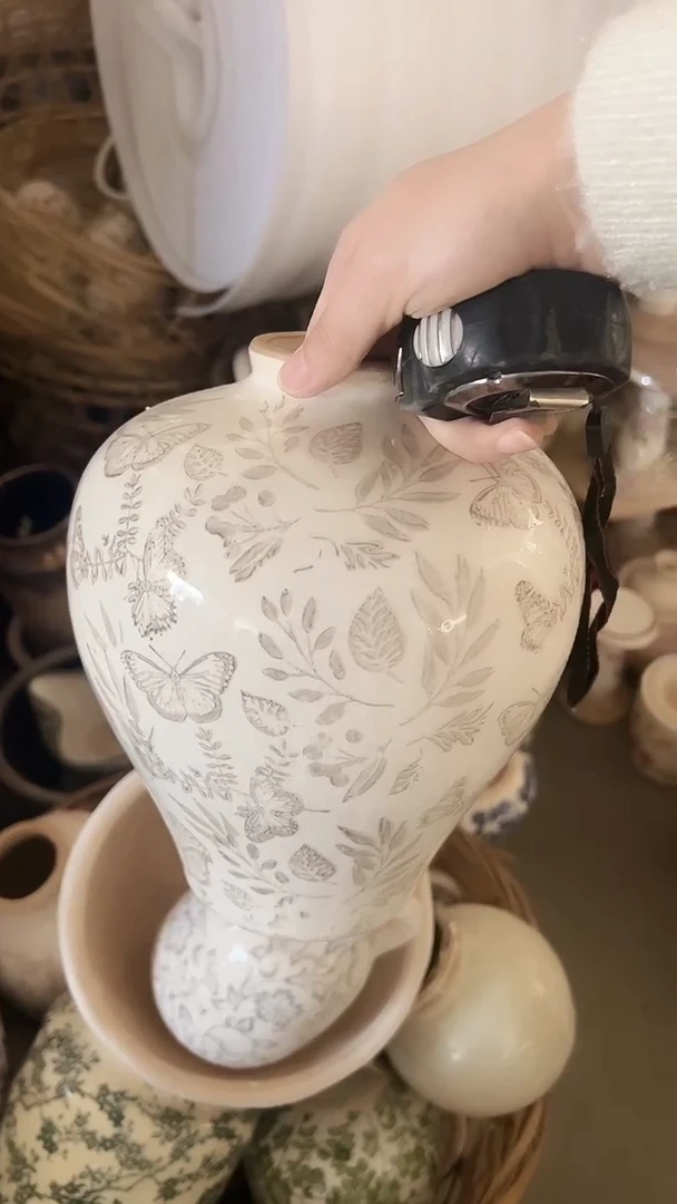 【闪购商品】陶瓷花盆高23cm内口5.5cm