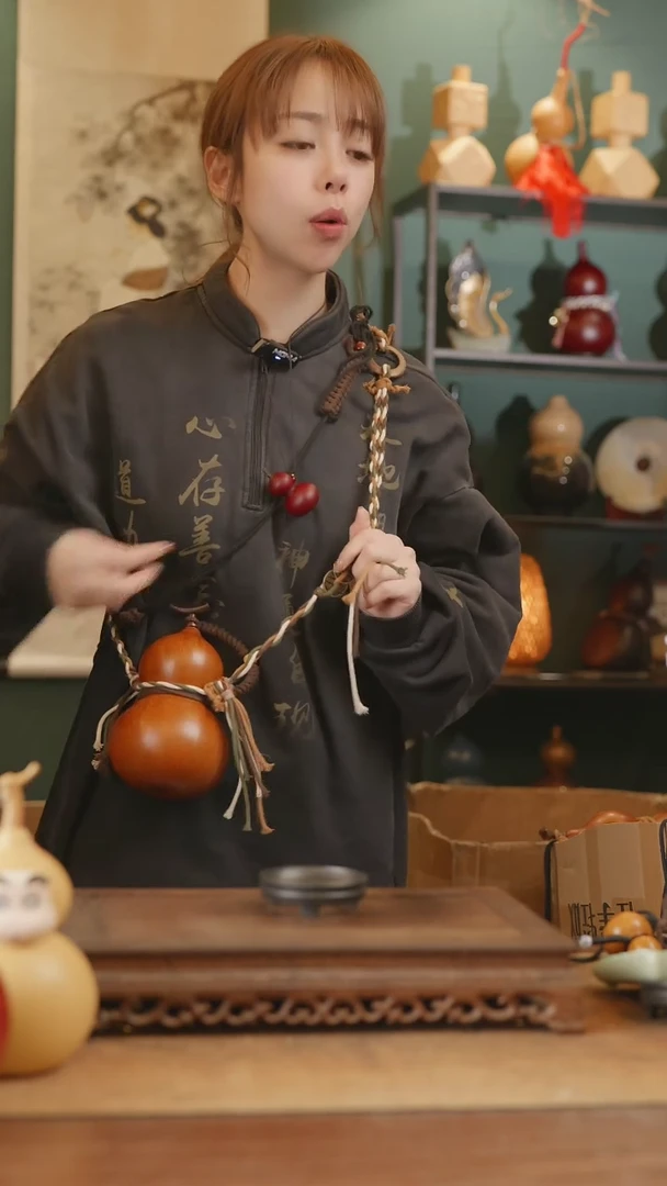 【闪购商品】260号精品天然大漆工艺防渗内胆酒葫芦~