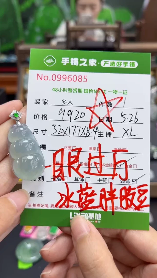 翡翠18K金镶嵌颈饰多人