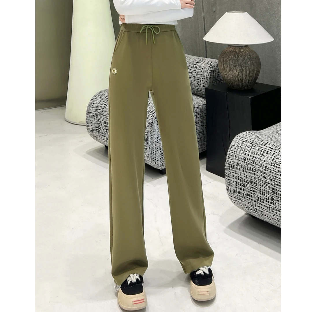 【奇季】“细腻平滑+垂顺”2025春夏休闲减龄显瘦直筒裤98655