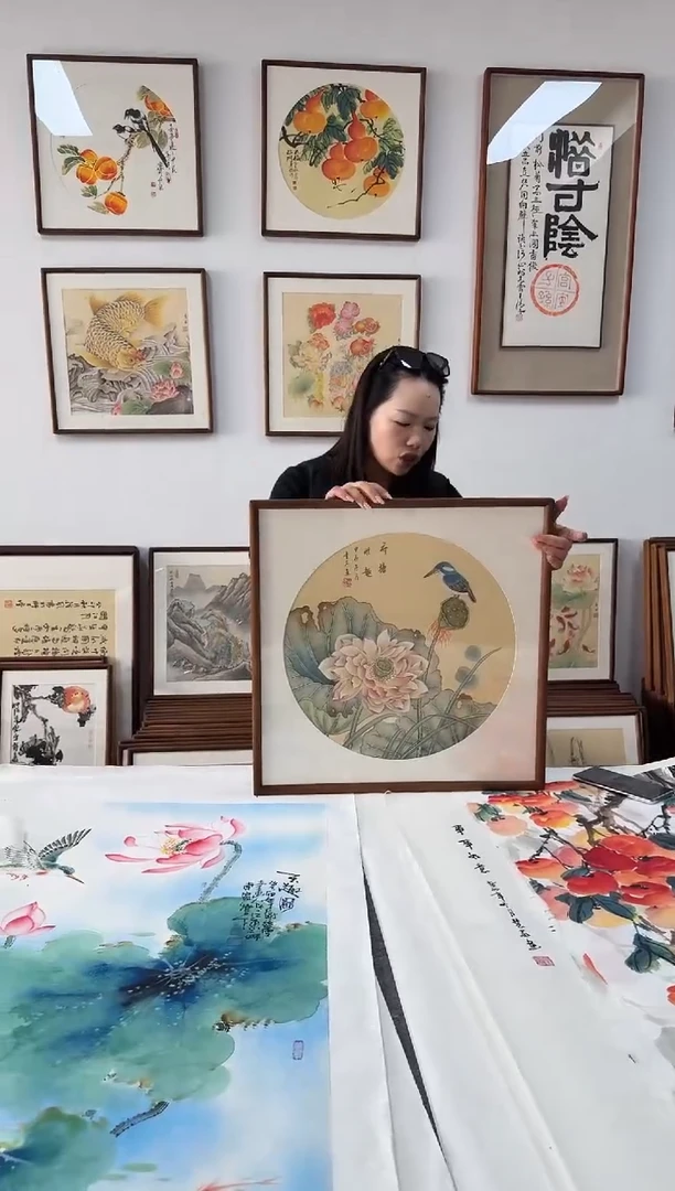 书法qs06-53*53绘画手绘同款