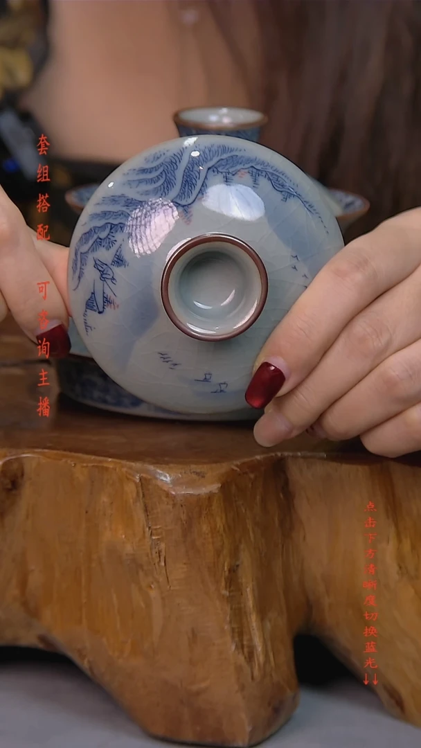 国***年简装家用款1件套 老陶泥开片纹陶瓷茶具