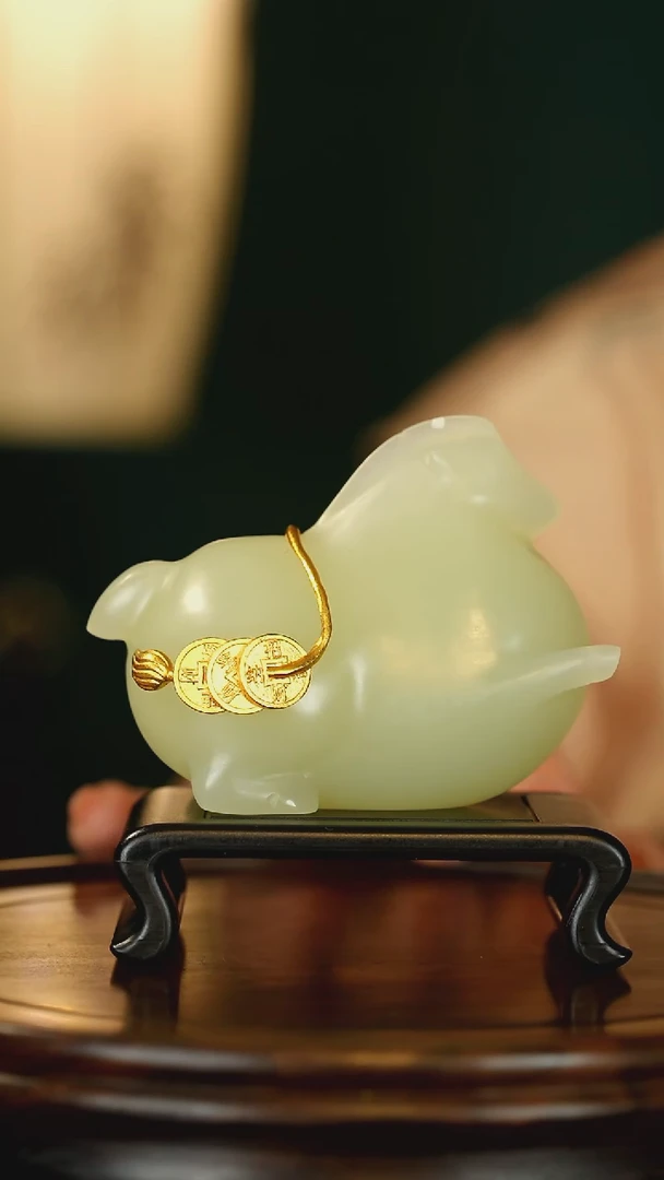 石材云南竹叶青-马背金币