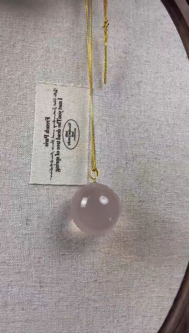 吊坠(赠链)18K金镶嵌水晶纯天然水晶吊坠
