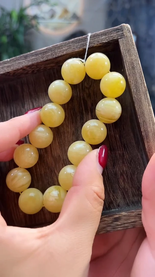 未镶嵌蜜蜡手串15+蜜蜡单圈